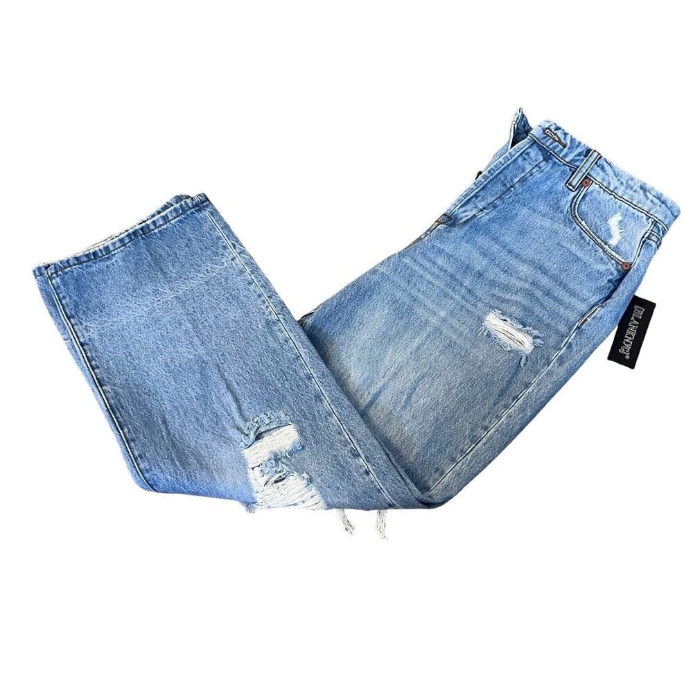 NWT Blank NYC Women’s Blue Distressed Denim Jeans Size 27